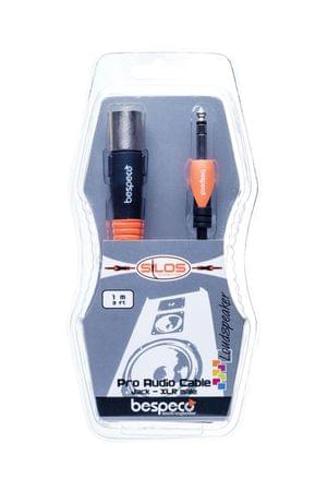 Bespeco SLSM100 Jack Stereo To XLR 3 Pole Male 1m Loudspeaker Cable
